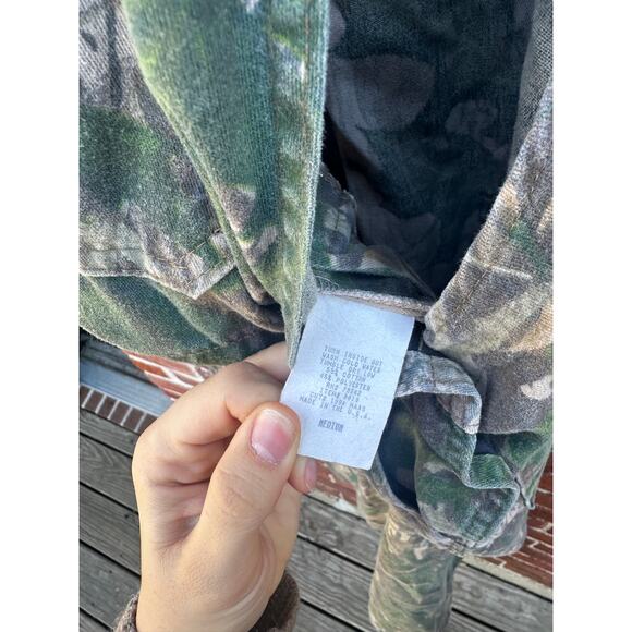 Mossy Oak Camo Bib Overalls Green Brown Hunting Utility Workwear - Picture 4 of 8